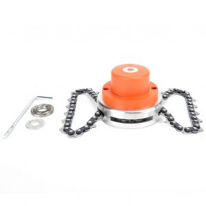 HJLIAN Tete de coupe-herbe universelle pour chaine de tondeuse a gazon, pieces de rechange pour debroussailleuse de jardin, outils orange - Neuf