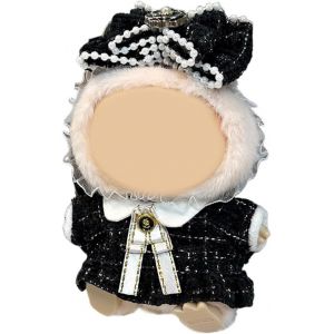 KALANKA-Vêtements de poupée de 17 cm adaptés pour poupées labubu de 17 cm, contour¿costume noir - Neuf