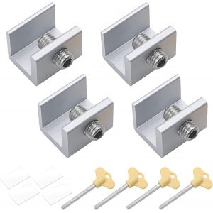 KALANKA-4 Pièces Serrures de Fenêtre Coulissante Porte Verrous Fenêtre Restrictions Serrures Anti effraction Sécurité Enfant - Neuf