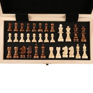 Jeu D'&eacute;checs Surdimensionn&eacute;, Concours D'enseignement International, Bo&icirc;te-Cadeau Luxueuse Et Premium, &Eacute;chiquier En Bois Massif - Neuf