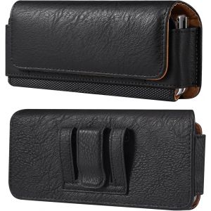 KALANKA-Sacoche de Ceinture Cuir pour Smartphone Compatible avec Galaxy Z Fold 7/6/5/4/3/2/5G, Horizontal &Eacute;tui de Ceinture pour T&eacute;l&eacute;phone Homme Sac Banane Compatible avec Huawei Mate X6/X5/XT/X3/X2/X - Neuf