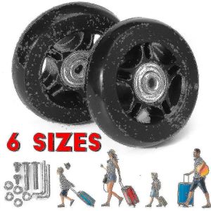 Silent Trolley Case Valise Universal Wheel Rubber Runner Valise Roulement Kit de r&eacute;paration -45mm * 18mm - Neuf