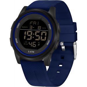 Montre De Sport Num&eacute;rique &Eacute;tanche Pour Homme Avec Chronom&egrave;tre,R&eacute;tro&eacute;clairage Led,Alarme,Compte &Agrave; Rebours,Date.[J316] - Neuf