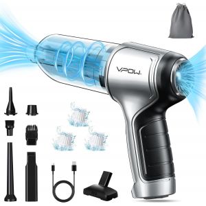 lbgwp60-Aspirateur Voiture Puissant Main Sans 15000Pa Aspirateur De Table Avec Hepa Filtre - 5000Mah Aspirateur A Main - Mini Aspirateur Sans Fil Usb Pour Voiture Matelas Animaux Domestiques Maison - Neuf
