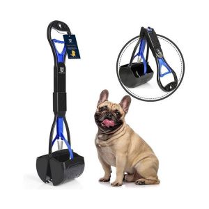 Ramasse-Crottes Robuste Et Incassable Pour Tous Les Chiens ¿ Outil Ergonomique, Pliable Et Facile À Nettoyer (Bleu) - Neuf