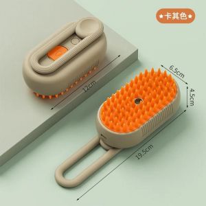 Brosse &Agrave; Vapeur Pour Chat,Brosse Vapeur Pour Chien 3 En 1,Brosse &Eacute;lectrique Pour Cheveux De Chat,Pour Massage,Peigne De Toilettage Pour Animaux De Compagnie,Peignes D'&eacute;pilatio.Xzpw-Nak. - Neuf