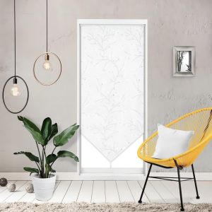 Kalanka-, Osaka Voile Porte Fen&ecirc;tre, Polyester, Blanc, 90x200 Cm - Neuf