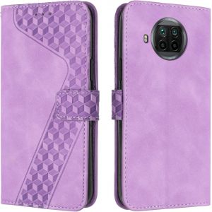 SJZG-Coque Pour Xiaomi Mi 10T Lite 5G/Mi 10I 5G, Etui Protection Housse Premium En Cuir Pu Portefeuille &Eacute;tui T&eacute;l&eacute;phone [Fermoir Magn&eacute;tique] [Fentes Pour Cartes] Flip Case&iquest;Pourpre - Neuf