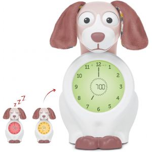 Davy The Dog Clock Horloge d'entra&icirc;nement au Sommeil et veilleuse pour Enfants | r&eacute;veil Lumineux | Aidez Votre Enfant &agrave; Apprendre Quand se r&eacute;veiller | Luminosit&eacute; r&eacute;glable | Arr&ecirc;t Automatique - Neuf