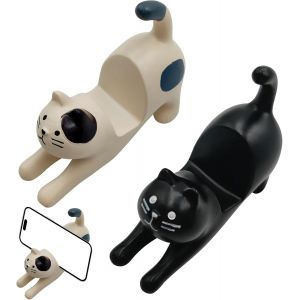JGD-Lot de 2 supports de t&eacute;l&eacute;phone portable pour table, chat amusant, support de t&eacute;l&eacute;phone portable, support de t&eacute;l&eacute;phone portable, support pour t&eacute;l&eacute;phone portable, bureau, support de t&eacute;l&eacute;phone - Neuf