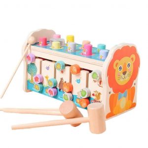 Jouet À Frapper En Bois, Jouet D'interaction Parent-Enfant Pour La Coordination ?Il-Main, Jouet À Bruit Wrack-A-Mole Pour Enfants De 3 Ans Et Plus - Neuf