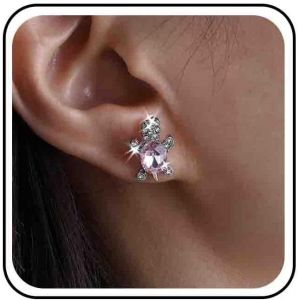 Kal-Boucles D'oreilles Tortue En Cristal Vert Diamant Cz Strass Boucles D'oreilles Tortue De Mer Ovale &Eacute;meraude Tortue Animaux Boucles D'oreilles Oc&eacute;an Bijoux Pour Femmes - Neuf