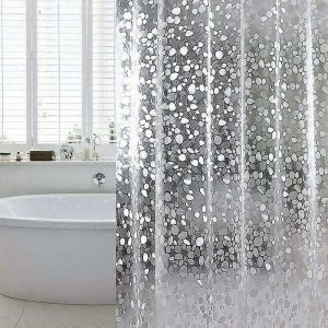 Rideau de douche Baignoire résistante à la moisissure Imperméable EVA 180x180cm Comprend 12 anneaux de rideau de douche - Neuf