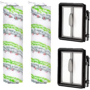 NouvelHorizonstore-Accessoires pour Bissell CrossWave X7 Pet Pro 2955N, 3479N Multi-Surface All in One Aspirateur eau et poussi&egrave;re, 2 filtres de rechange et 2 rouleaux de brosse pour animaux domestiq - Neuf