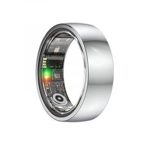 Smart Ring R1000 &iquest; Bluetooth 5.0, moniteur de sommeil et d'oxyg&egrave;ne dans le sang Argent 7 - Neuf