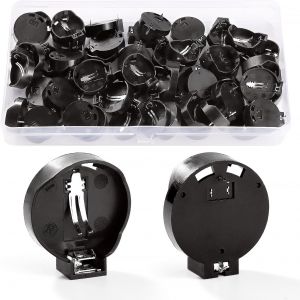 50 Pi&egrave;ces Supports de Piles Bouton Horizontal, CRSupport de Pile Bouton, Adaptateurs de Piles Bouton 3V, pour Piles Bouton CR2025 CR2016 - Neuf