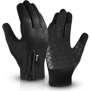 Letnerny-Gants De Course &Agrave; Pied, De Cyclisme, D'hiver Pour Homme Et Femme, &Eacute;cran Tactile, Antid&eacute;rapants, Doublure En Polaire &Eacute;paisse, Coupe-Vent, Pour L'ext&eacute;rieur, La Randonn&eacute;e - Neuf
