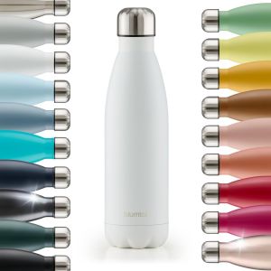 Bouteille Isotherme Charles- Gourde 500ml - Gourde Inox Sans Bpa Froid&chaud- Thermos Isotherme En M&eacute;tal- Bouteille D'eau- Thermo- Bouteille Isotherme 500ml En Blanc - Neuf