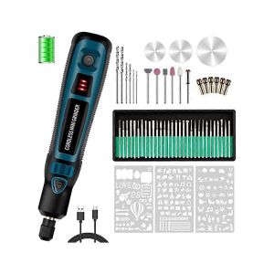 Stylo Graveur 20 W Avec 44 Bits,Outil De Gravure &Eacute;lectrique Sans Fil Multifonction Usb Pour Bricolage,Polis - Neuf