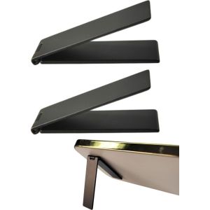 ChicSlick-Support De T&eacute;l&eacute;phone Portable Ultra Fin, 2Pcs R&eacute;glable En Alliage, Support De T&eacute;l&eacute;phone Portable, Pliable, Angle R&eacute;glable Pour T&eacute;l&eacute;phone Portable, Tablette, Mod&egrave;le Universel[X1245] - Neuf