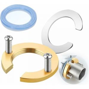 Accessoires de fixation de robinet Robinet de fixation, (2 pièces dorées)outil de fixation de robinet s'adapte parfaitement au robinet et au lavabo - Neuf
