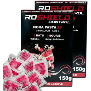 KALANKA-Anti Rats & Souris 300g Forte Infestation Habitation et Cuisine Efficace dès la 1ère Ingestion Idéal pour Lieux Secs & Humides (300g, 20x15g) - Neuf