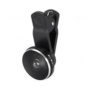 Objectif Fisheye Universel 235 Degr&eacute;s Pour T&eacute;l&eacute;phone Avec Clip Pour Iphone 6 Plus Samsung S6 Edge Noir - Neuf