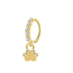 3pcs Ornements De Nez 20g Anneau De Nez En Forme De Papillon Fleur Boucles D'oreilles Pendentif En Zircon En Forme De Serpent Clous De Nez-Diamant Blanc ?Il Du Diable - Neuf