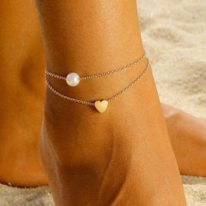 Eryi-Boho Moon Bracelets De Cheville En Couches D'or Bracelets De Cheville En Croissant De Plage Perles De Plage Bracelet De Pied Pour Femmes Et Filles - Neuf