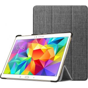 Chenquansarl-Coque Pour Samsung Galaxy Tab S 10.5 2014 T800/T805-Etui Ultra-Mince Et Léger En Cuir Pu Housse De Protection Avec Fonction Sommeil/Réveil Automatique Support Tablette,Gris Denim - Neuf