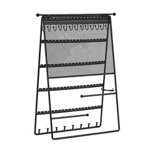 Présentoir À Bijoux Pliant Vertical Noir Stand À Bijoux Pliable - Neuf