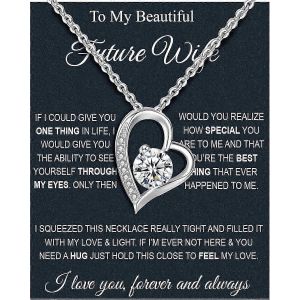 Collier Pour &Eacute;pouse, Cadeau De Mon Mari &Agrave; Ma Femme, Collier &Acirc;me S?ur Pour Femme, Bijou Pour Future &Eacute;pouse, Cadeau D'anniversaire, De No&euml;l Ou De Saint-Valentin Pour Ma Copine. - Neuf