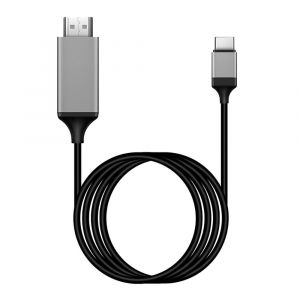USB C Vers HDMI, 2M, , Compatible Thunderbolt 4/3 &agrave; HDMI pour MacBook Pro, iPad Pro, Huawei Matebook 14, OPPO R17 Pro, Xiaomi Air12.5, Samsung S8, etc. - Neuf
