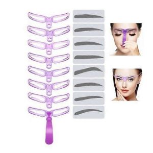 Pochoir À Sourcils Mise En Forme Pochoir De Style Kit D'outils De Maquillage,8 Styles - Neuf