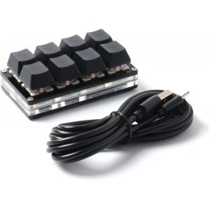 Clavier 8 touches Interface USB Personnalis&eacute; Copier Coller Raccourcis Mini Clavier M&eacute;canique pour SayoDevice - Neuf