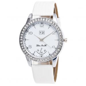 Zhoulianfa &Agrave; La Mode Unisexe Hommes Femmes Bleu Lumi&egrave;re Verre Quartz Montre-Bracelet Montre(Blanc) - Neuf