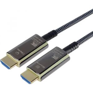 C&acirc;ble HDMI 2.1 - PremiumCord - 30m - 8K 60Hz - Fibre Optique - Visuellement Actif - Neuf