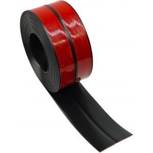 Plinthe Souple autocollante,Moulure de finition,6m 30x30 mm,Ruban d'étanchéité PVC,Flexible Etanche Décoratif pour Baignoire,Salle de Bain,Cuisine,Anti-moisissure,Calfeutrage,Noir - Neuf