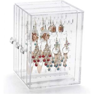 Présentoir À Boucles D'oreilles En Acrylique, Support De Rangement Pour Boucles D'oreilles - Neuf