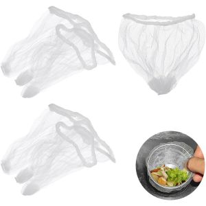 Sjzg-Lot De 400 Sacs En Maille Pour &Eacute;vier De Cuisine, 25,9 Cm, Jetables, Anti-Encrassement, Sacs Filtrants Pour La Collecte Des D&eacute;chets Alimentaires De Cuisine, Blancs - Neuf