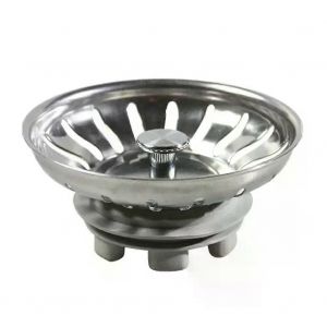 304 en acier inoxydable &eacute;vier de cuisine cr&eacute;pine &eacute;vier filtre &agrave; eau bouchon d'eau bouchon de vidange filtre &eacute;vier salle de bain attrape-cheveux - Neuf