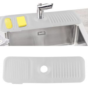 SJZG-Protection Anti-Éclaboussures En Silicone Pour Cuisine, Salle De Bain, Support Éponge D'Évier (Transparent) - Neuf