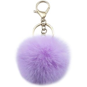 De La Fausse Fourrure De Lapin Boule Pom Pom Keychain Mou De Peluche Pour Cl&eacute; De Voiture De L'anneau De T&eacute;l&eacute;phone Sac &Agrave; Main De Charme - Neuf
