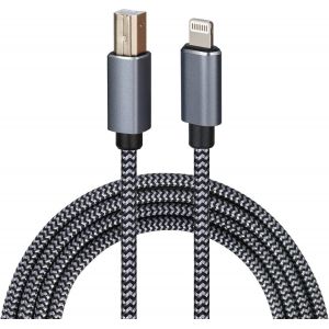 ChenQuanSarl-C&acirc;ble Lightning Vers Midi Usb Otg De Type B Pour Certains Mod&egrave;les D'Iphone, Ipad Pour Contr&ocirc;leur Midi, Instrument De Musique &Eacute;lectronique, Clavier Midi, Interface Audio D'Enregistrement - Neuf