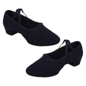 Chaussures De Danse De Ballet Élégantes À Talon Bas Pour Femmes - Confortables, Respirantes Et Antidérapantes, Parfaites Pour Tous Les Styles De Danse - Neuf