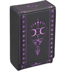 Chenquansarl-&Eacute;tui De Cartes De Tarot En Pu Cuir Support De Protection Du Jeu De Tarot Porte-Cartes D&eacute;coration Pour Cartes De Tarot De Taille Standard (Violet) - Neuf