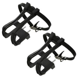 Pédales De Vélo D'appartement Réglables Avec Sangles Et Clips D'orteils Durables - Sécurité Et Confort Améliorés Pour Tous Les Cyclistes - Neuf