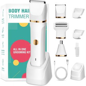 Rasoir Electrique Femme, 3 En 1 Tondeuse Femme Intime, Wet&dry Tondeuse Bikini Femme Pour Vi , Bras, Jambes, Aisselles, Ipx7 Étanche Rasoir Femme Electrique, Usb Rechargeable Tondeuse Maillot Femme - Neuf