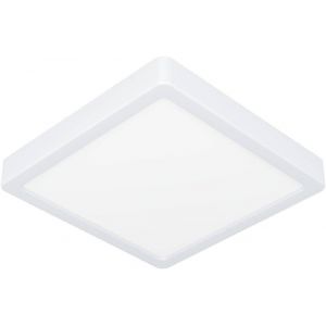 KAL-Plafonnier Led Fueva 6, Lampe De Plafond Carrée, Luminaire En Saillie, Éclairage Pour Salle De Bains En Plastique Blanc, Blanc Chaud - Blanc Froid, Ip44, 22 X 22 Cm - Neuf