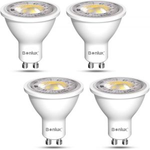 Kal-Gu10 Led Spot 12v Blanc Froid 6000k Mr16 Led Lampe, 7w Remplace 65w Lampe Halogène, Ac 12v Led Ampoule Mr16 Gu10 Spot, 38°Angle De Faisceau Lampes Réflecteur, Non-Variable, 4 Pièces - Neuf